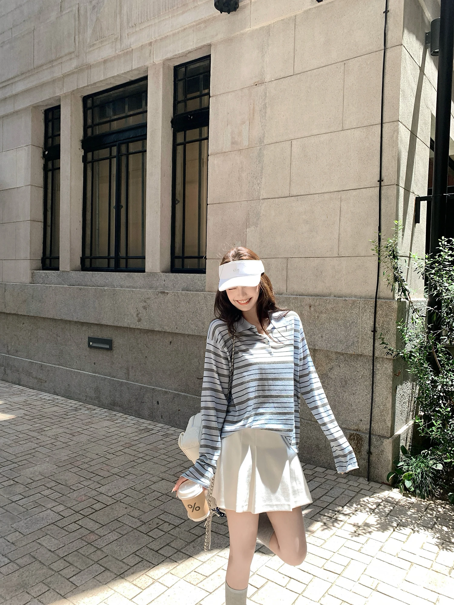 

Lilylikes High Quali Silk Luster Wool Yarn Striped irt Vintage Sle College Girls Soft Polyester Blend Knitwear