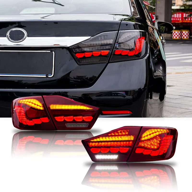 

LED Tail Lights for Camry 2012-2014 - Smoked Lens, Sequential Turn Signals, Plug & Play (DK Motion)