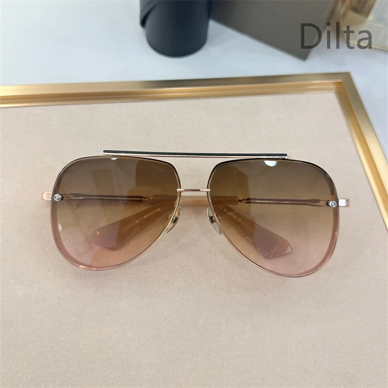 Limited Edition Mach Eight Pilot Sunglasses Titanium Luxury Brand Fashion Women's Men's Sunglasses UV400 Travel Oval Sun Glasses