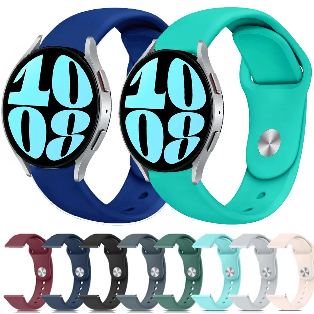 20 مللي متر 22 مللي متر سيليكون حزام لساعة سامسونج جالاكسي 7 6 5 4 كلاسيك 5 برو لهواوي ساعة 5/4/GT5 سوار Amazfit GTR/GTS 4 الفرقة