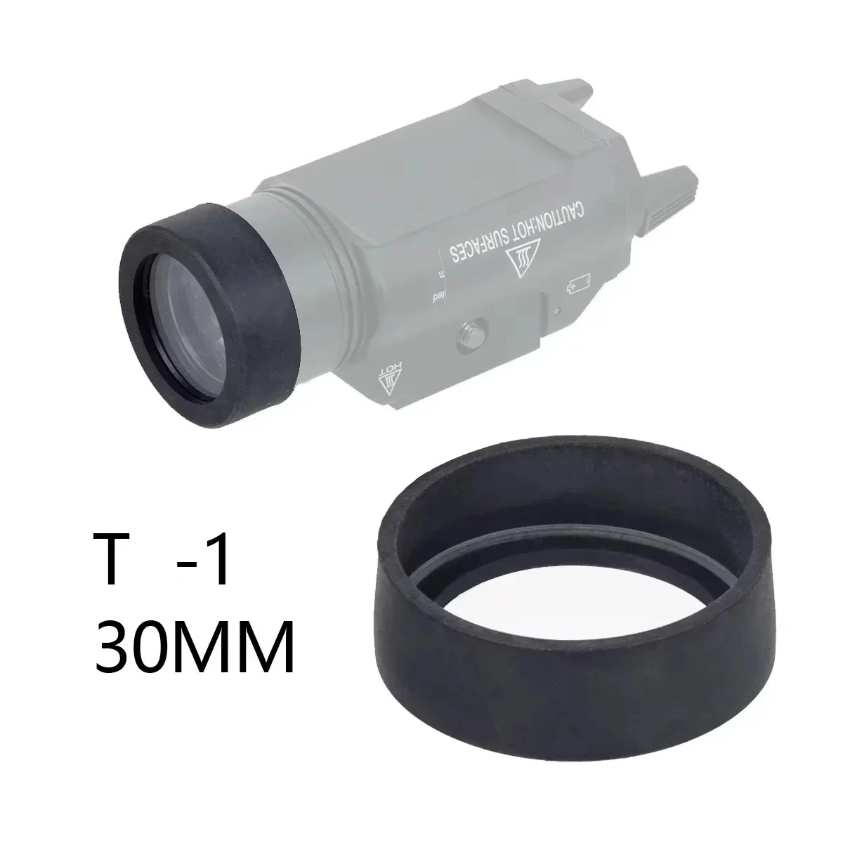 Tactical Rubber Lens Cover Cap Guard Protector For Red Dot Sight SF M300 M600 X300 X400 Weapons Light