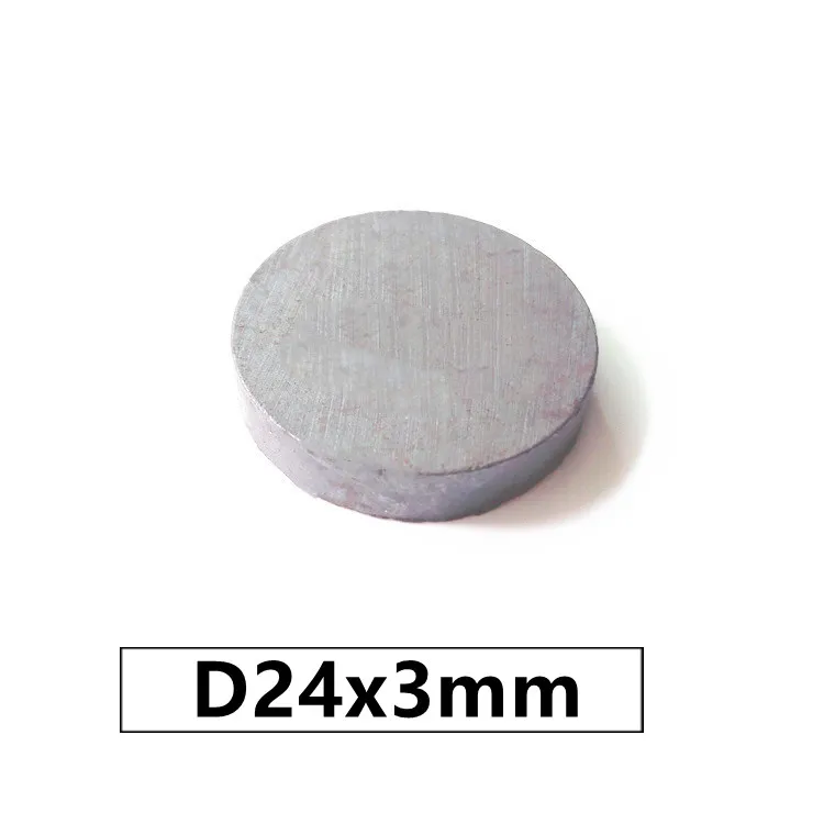 

5-20pcs/lot Y30 disk Ferrite Magnet 24*3 mm Permanent magnet 24mm x 3mm Black Round Speaker magnet 24x3 mm