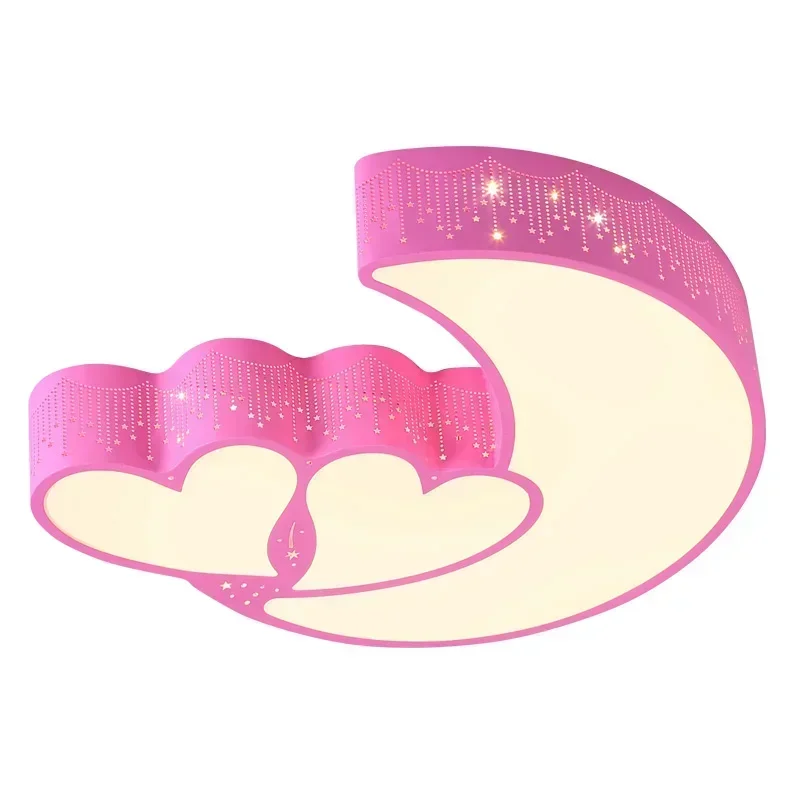 Bedroom Lamp Warm Romantic Led Ceiling Light Girl Pink Wedding Room Lamp Alien Heart Shaped Room Ceiling Lights