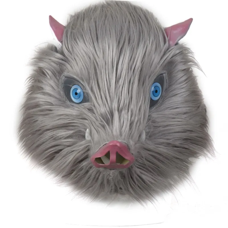 

Plush Animal Head Mask, Latex Full Face Cosplay Mask for Halloween & Costume Parties