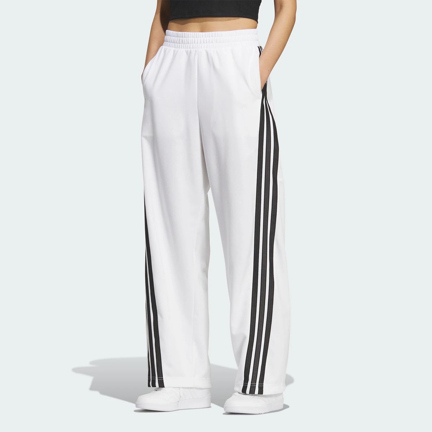 

Adidas Authentic 2025 Summer Womens Loose Knit Banana Pants KF4927