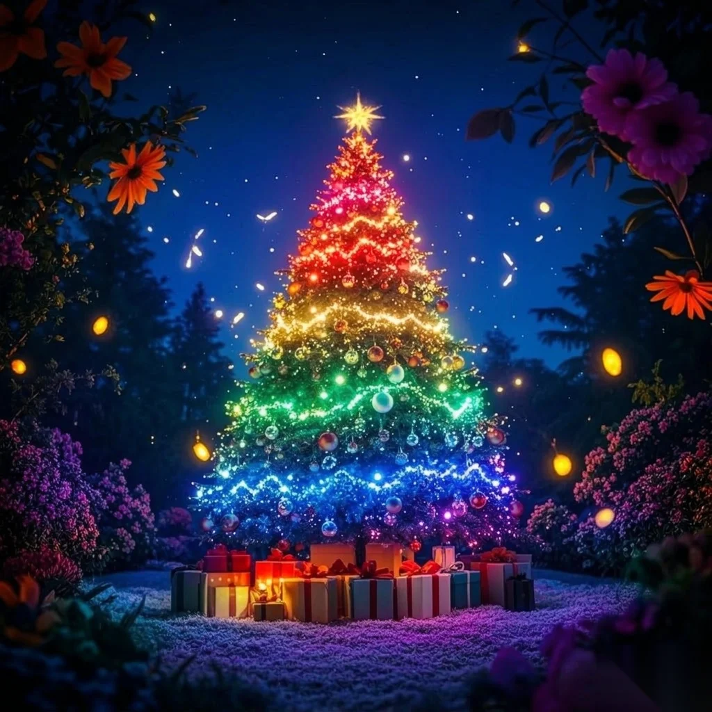 Christmas Lights, LED RGB Bluetooth App Control USB Waterproof Timer IP65 for Xmas Tree Holiday Party Outdoor Garden Decor