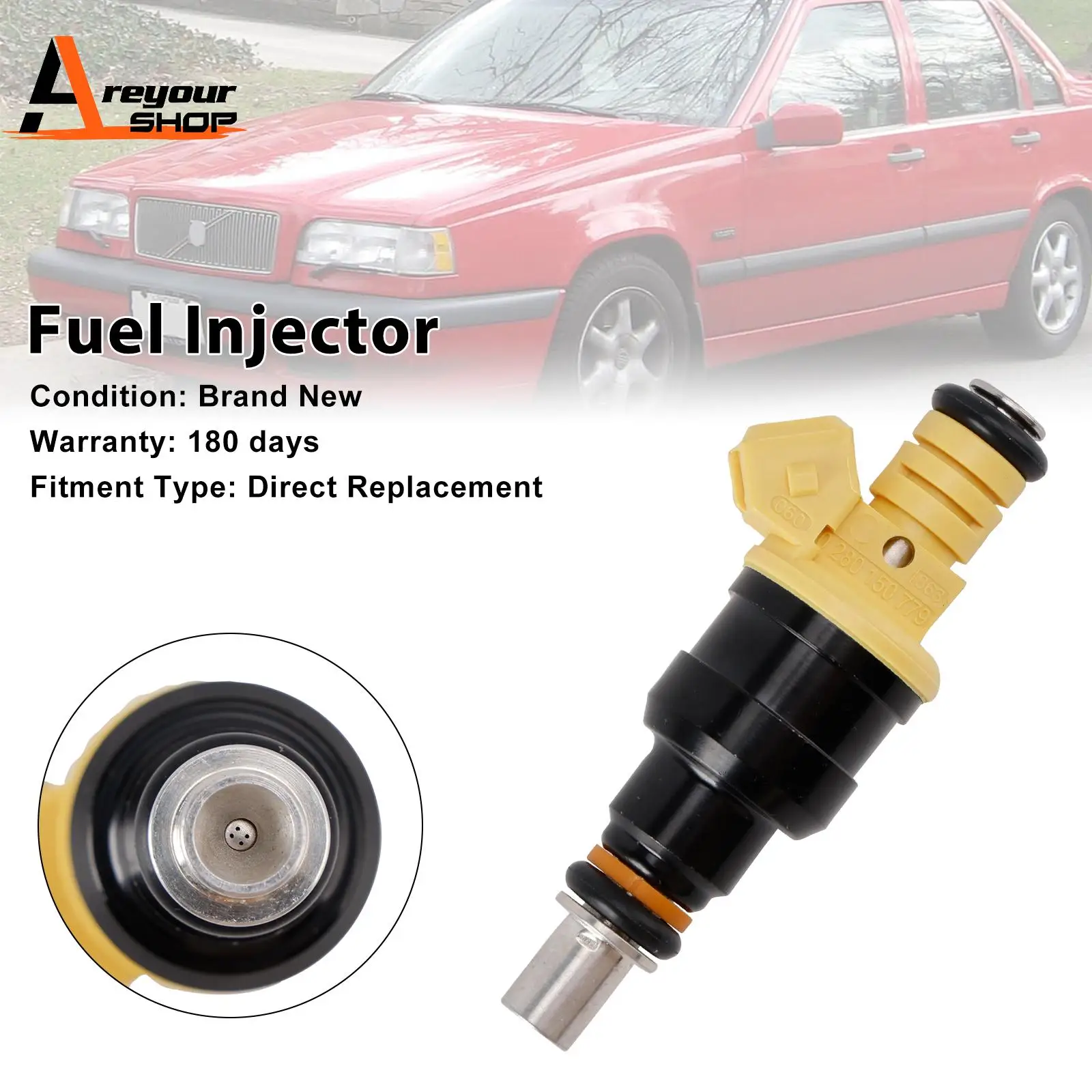 

1PCS Fuel Injector 0280150779 Fit for Volvo 850 2.4L 2.0L I5 1991-1997 852-12141