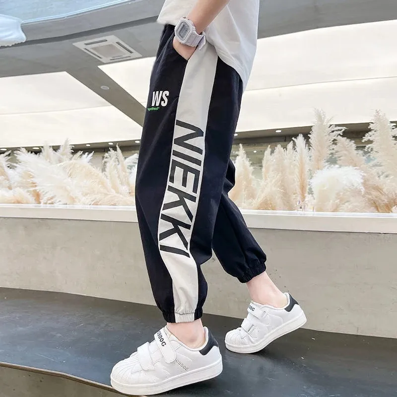 Kids Sport Pants For Spring Autumn Teenage Boys Casual School Jogging Pants Children Boys Clothing Pants 5 6 8 10 11 12 Years