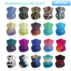 Neck Gaiter UPF 50+ Balaclava Magic Scarf Ice Silk Face Mask Neck Gaiter For Men And Women Face Cover Shield For Fishing Hiking