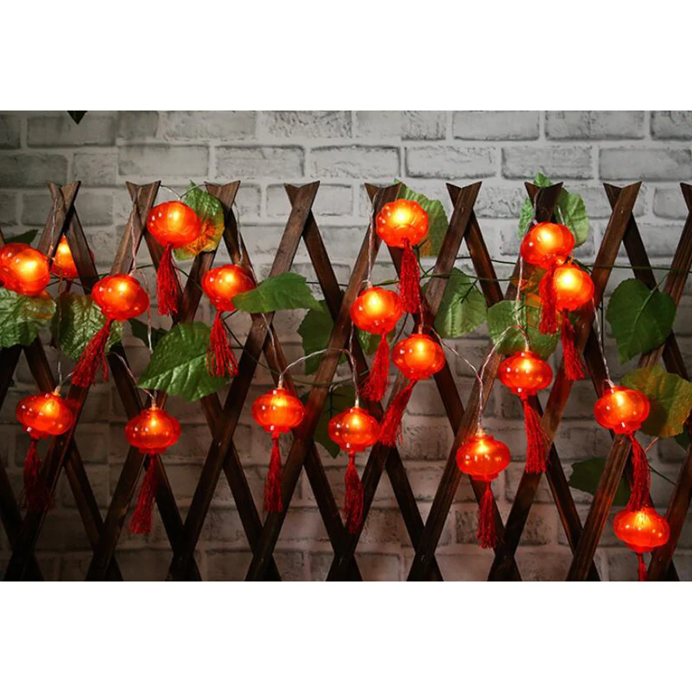 

Led Lantern String Lights Red 2 Meter 10 Led Powered Fairy Lights For Outdoor Party Garden Festival Home Decor Wedding