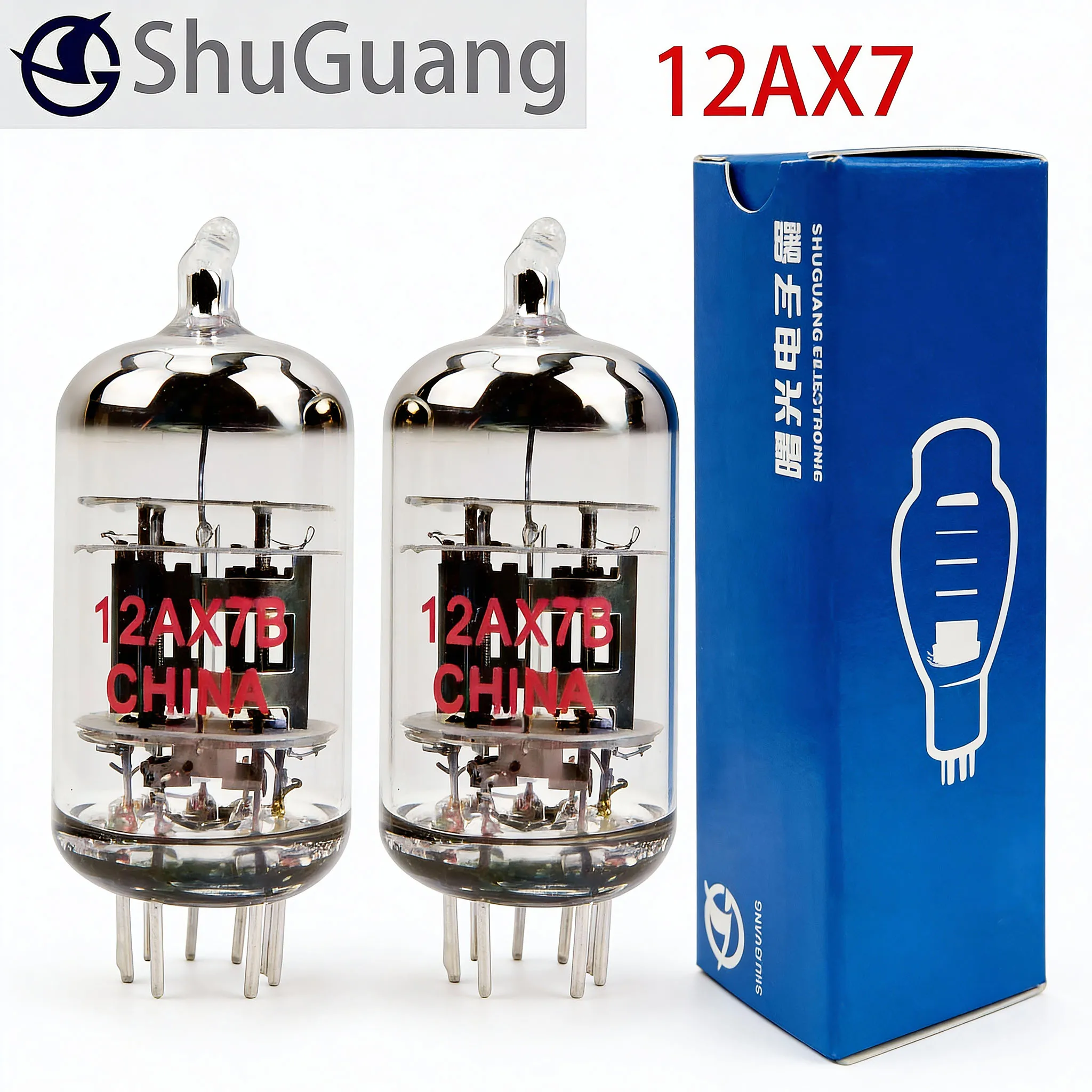SHUGUANG 12AX7 12AX7B Lampa elektronowa do wzmacniacza gitarowego, zamiennik audio 12AX7 ECC83, precyzyjnie dopasowana lampa elektroniczna — zdjęcie produktu 6