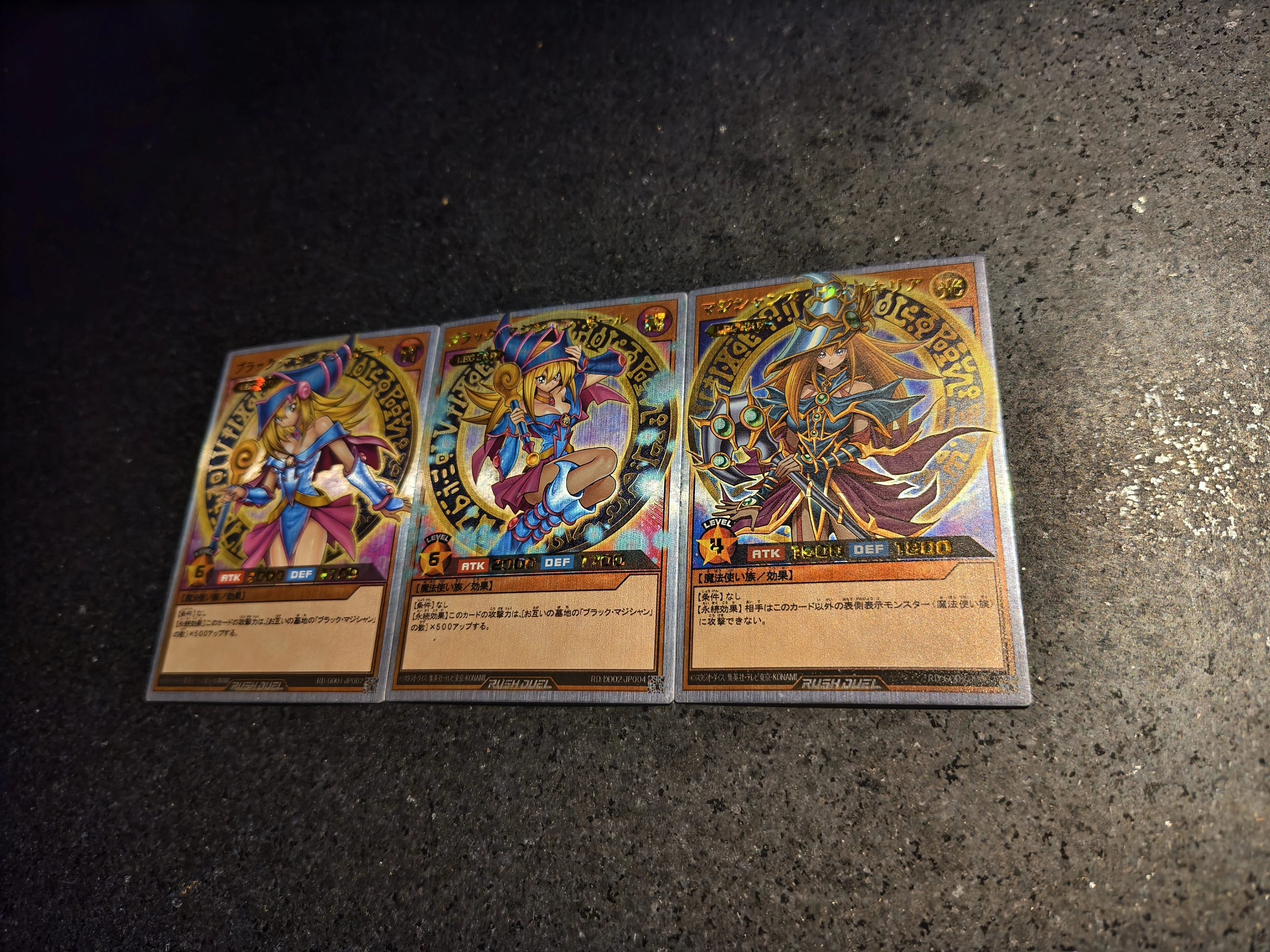 3pcs/set diy Yu-gi-oh! RD-DRR Dark Magician Girl Self Control Collect Signature Trading Flash Card Anime Cartoon Gift