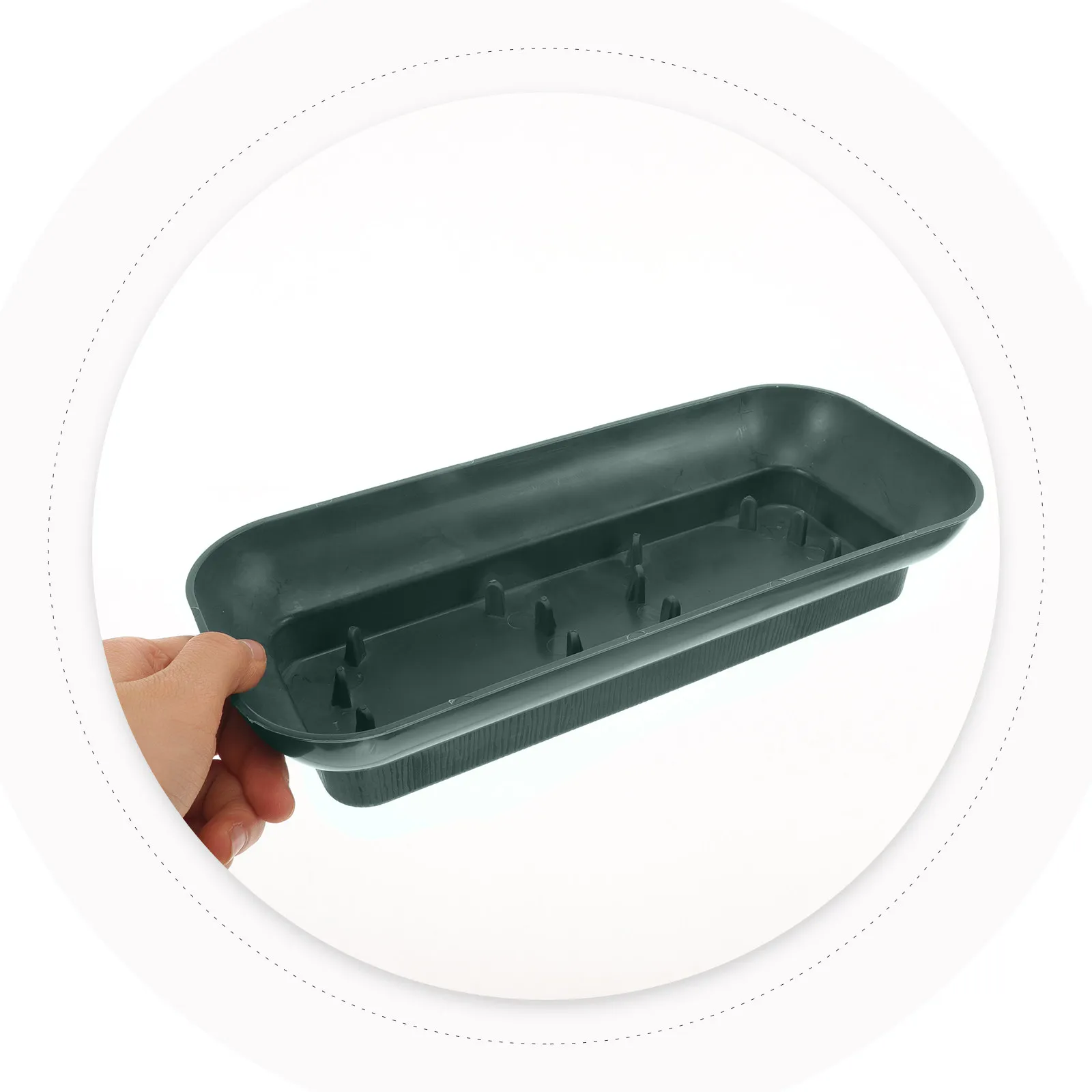 12Pcs Flower Arrangement Base Pins Rectangular Green Floral Foam Holder Plastic Tray for Centerpiece Wedding Church Event
