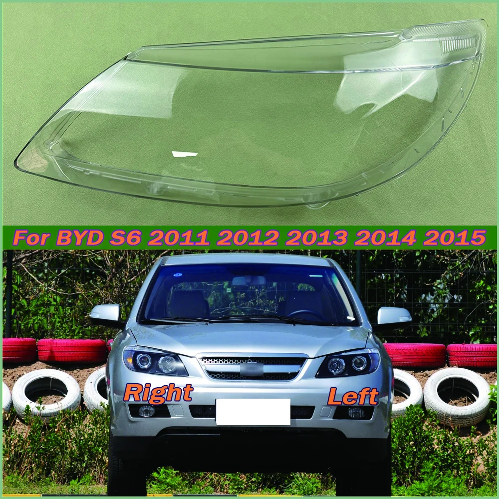 

For BYD S6 2011 2012 2013 2014 2015 Car Front Headlight Cover Auto Headlamp Lampshade Lampcover Head Lamp light glass Lens Shell