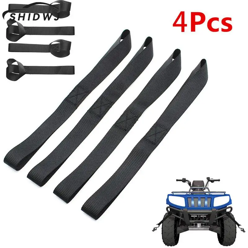 1/4Pcs Motorcycle Soft Loop Tie Down Straps Ratchet Towing Cargo ATV UTV Motorcycle 600LBS Accessories 20.5*2.5cm