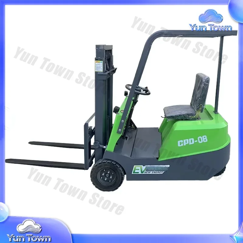 1.2-Ton Electric Three-Wheeled Forklift for Farm Industries for Manual Battery Power Source for Agricultural Material