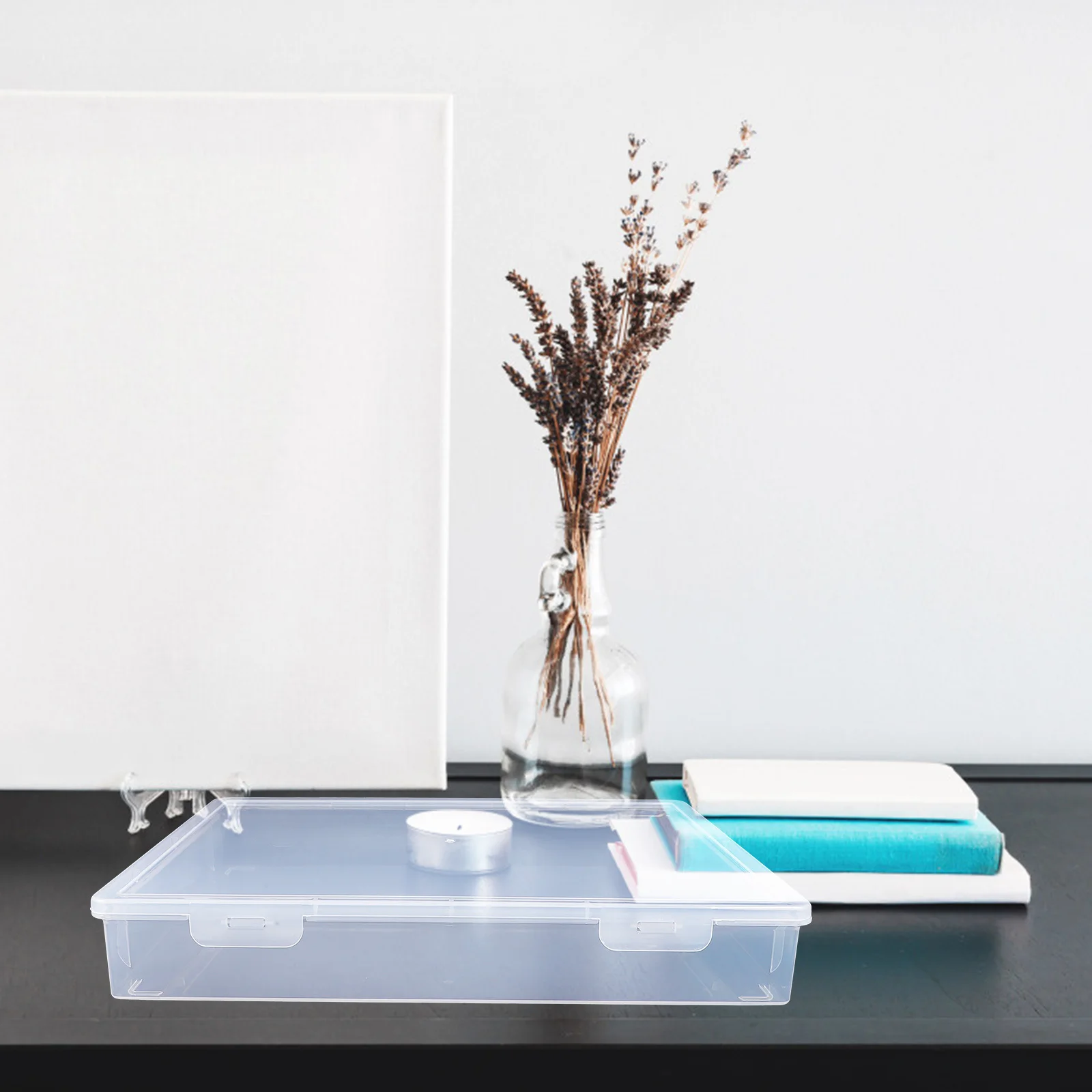 File Storage Box Pp Clear Plastic Document Holder For Office Home Stackable File Box Papers Contracts Photos Scrapbook
