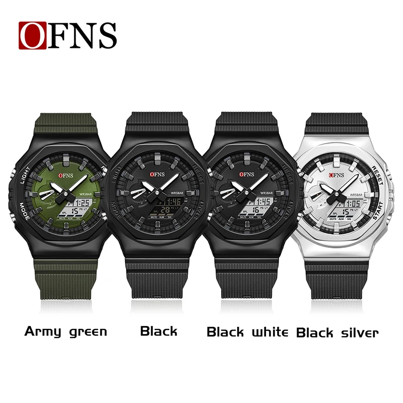 OFNS Top Brand Luxury G Style Electronic Watches Men Military Sport Waterproof LED Digital Watch Men High Quality Quartz Clock