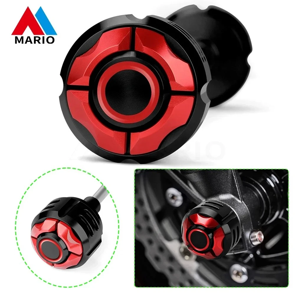 

Motorcycle Aluminum Wheel Protect Slider Front Wheel Axle Fork Sliders Crash Protector For CB650R CBR650R CB650F CBR650F