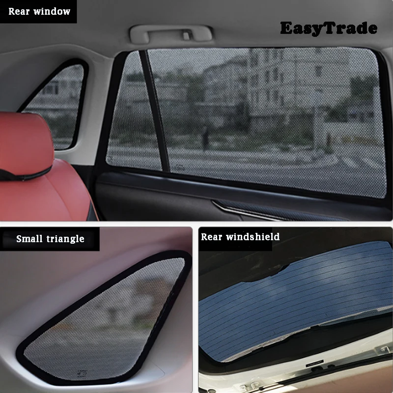 For Toyota Prius V Prius Plus Alpha 2012-2017 Magnetic Sunshade Car Sun Shade Side Window Mesh Curtains Sun Visor UV Protection