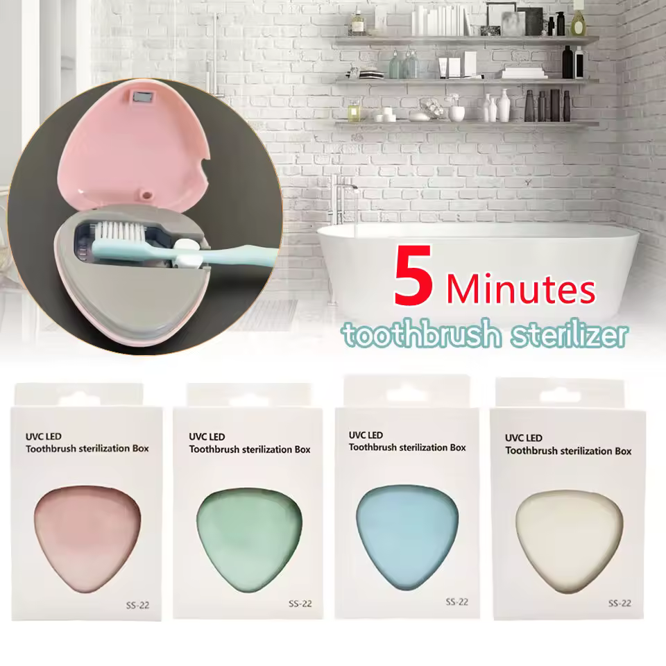 Portable UV Toothbrush Sanitizer for Travel Hygiene