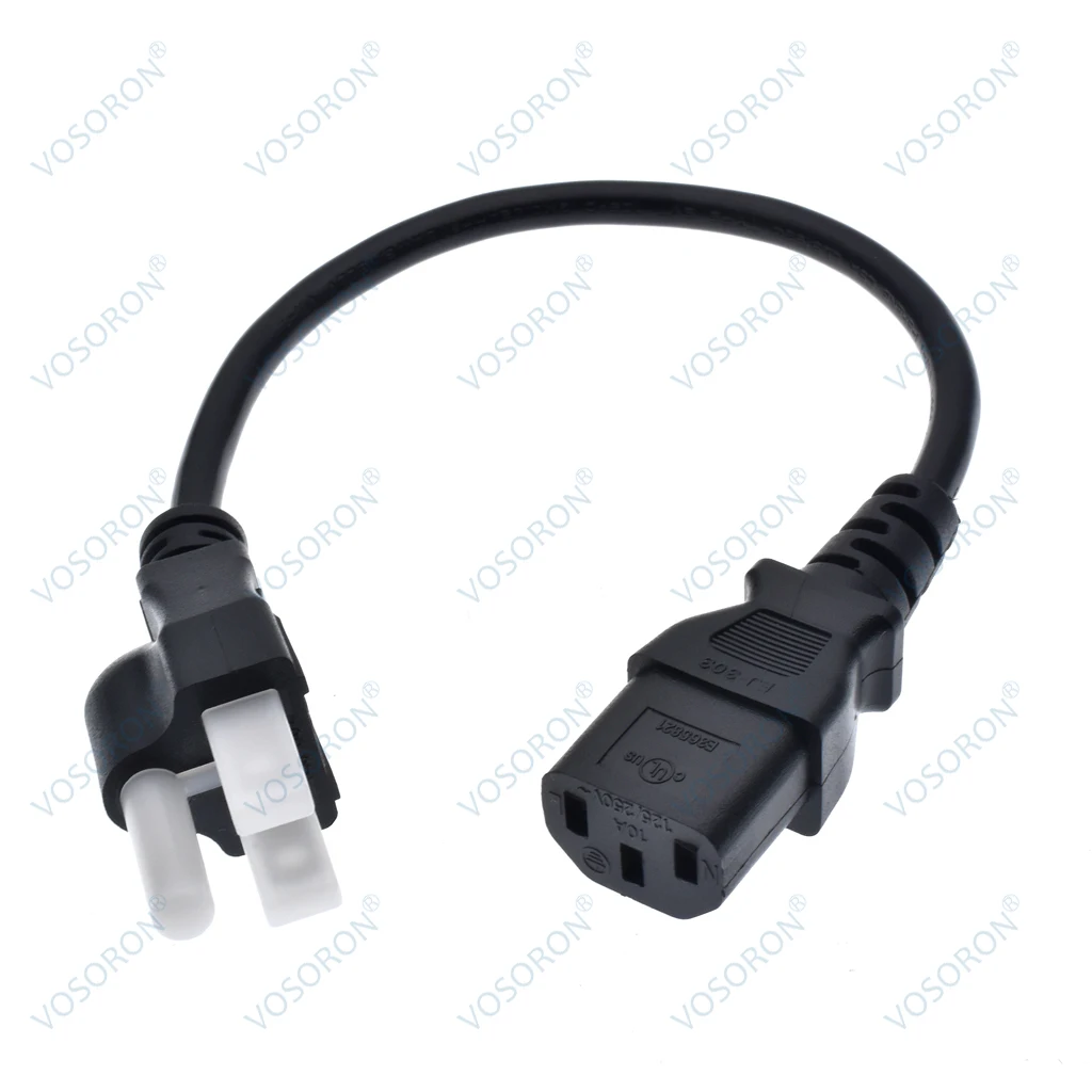 Cavo di alimentazione da NEMA 5-15P a IEC 60320 C13, 18AWG,110 ~ 250V 13A, SVT,1ft
