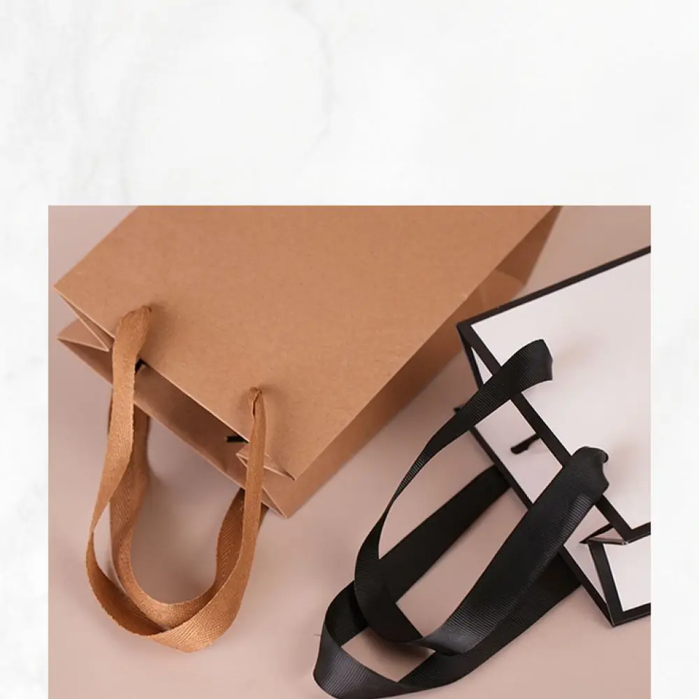 Simple Paper Shopping Bags Durable Gift Merchandise Totes For Small Business Retail Apparel Packaging With Handles