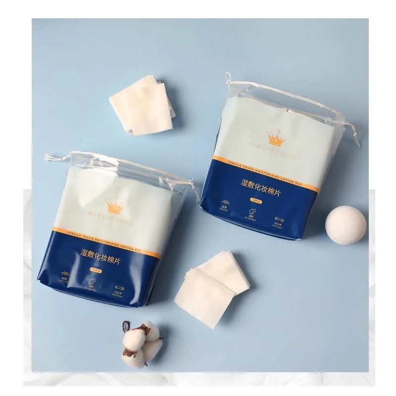 200PCS 젖은 면 스트레치 일회용 물 절약 면 패드 휴대용 메이크업 제거 면 조각 통기성 얼굴 마스크 종이