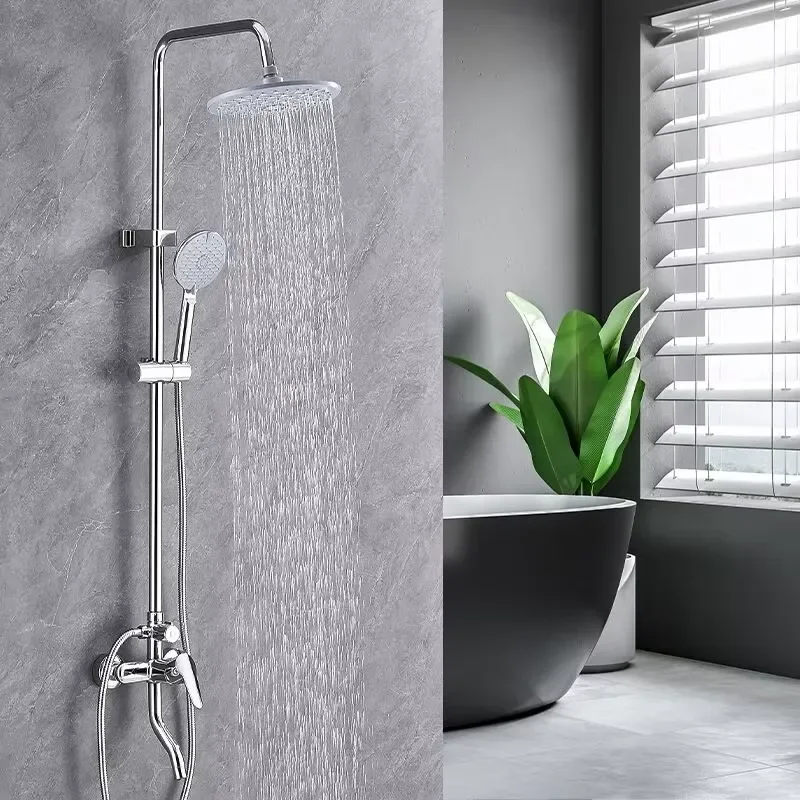 Factory Price Exposed Shower System Stainless Steel Shower Set with ABS Shower Head for School Hospital for Home Hotel