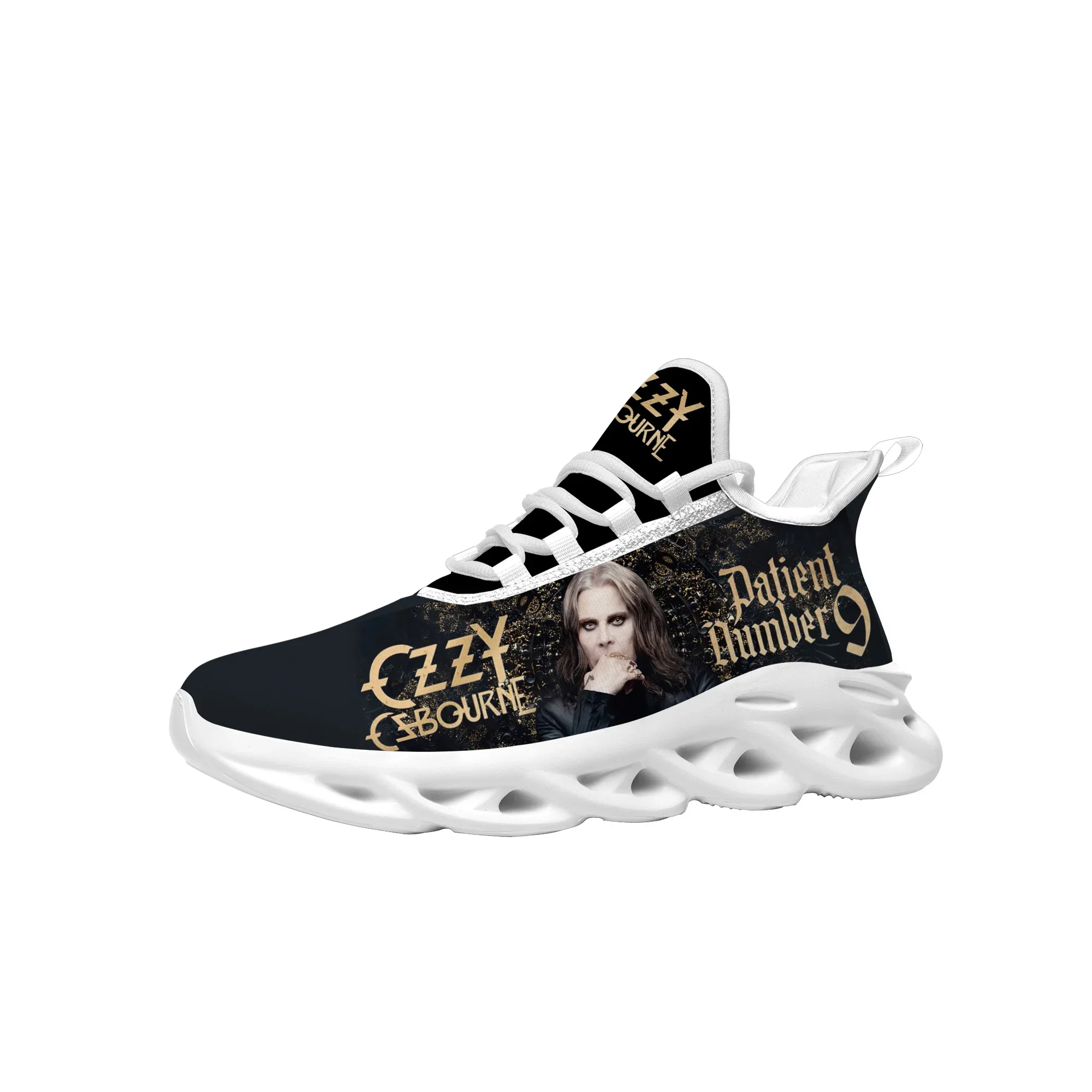 Ozzy-Chaussures de sport pour hommes et femmes, baskets de chanteur de rock en métal, chaussures de rencontre personnalisées, chaussures décontractées sur mesure, haute qualité