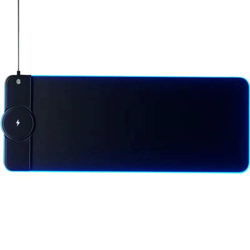 Mouse Pad With Wireless Charging Rgb Light With Charging Large Size Gaming Pc Mouse Pad Xxl Cute Pads Large Game Keyboard Carpet