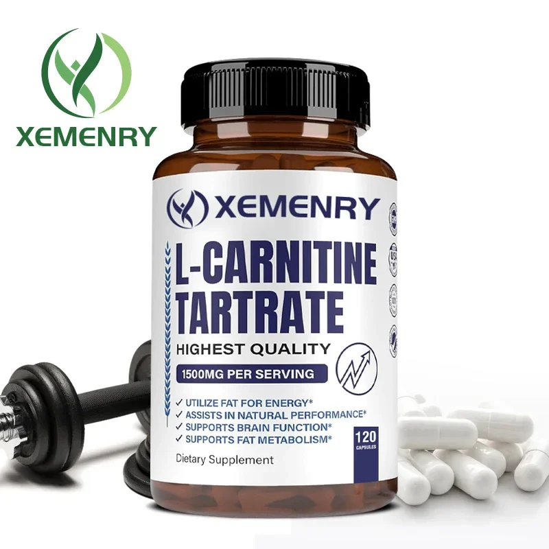 Maximum L-Carnitine Tartrate Supplement - 1500 Mg - Boosts Natural Energy, Supports Metabolism and Relieves Fatigue 120 Capsules