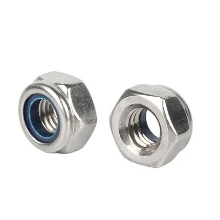 10pcs M2 M2.5 M3 M4 M5 M6 M8 M10 hexagon nylon ring lock nuts outer hex screw cap nut stainless steel