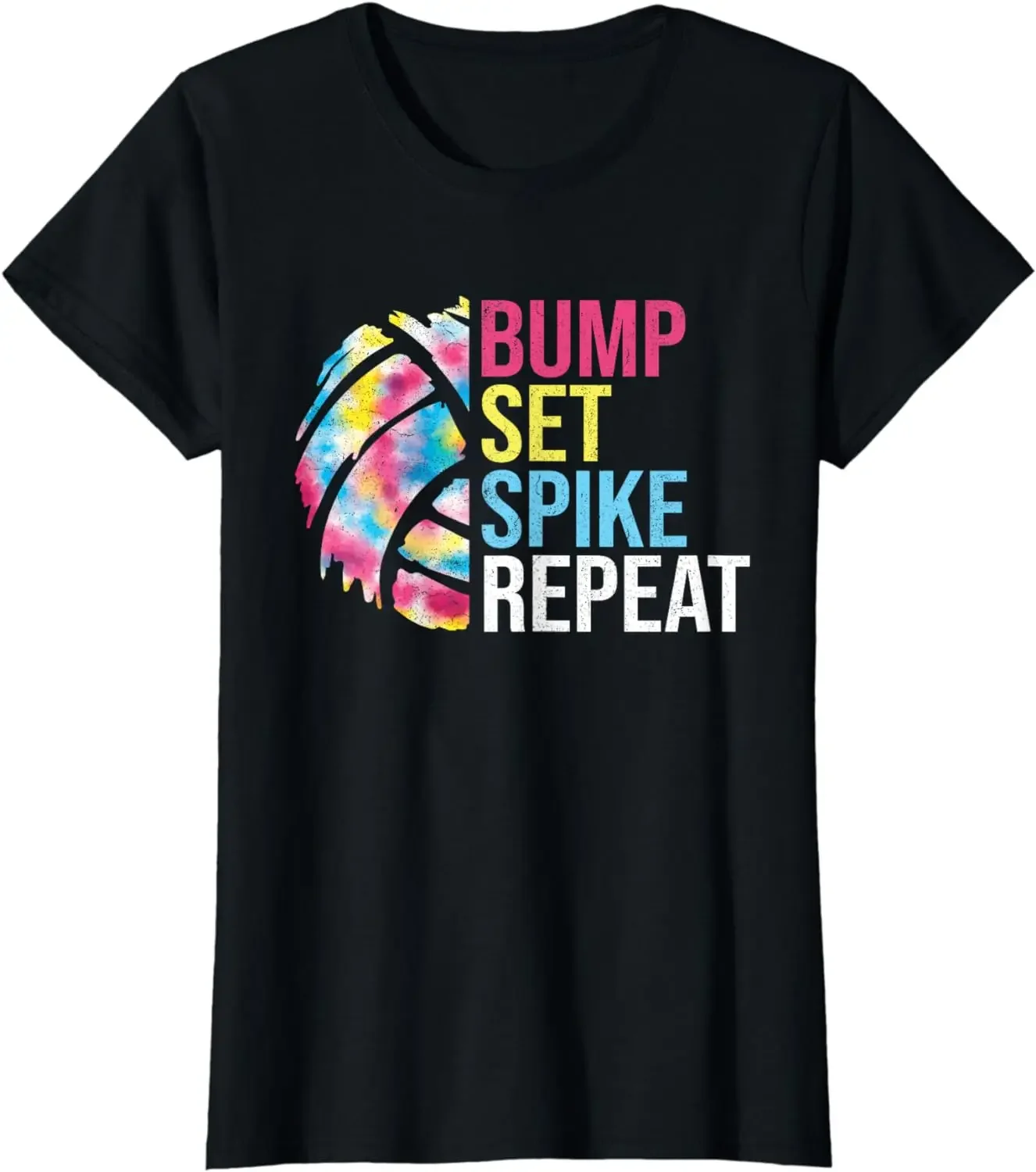 Retro Style Bump Set Spike Repeat Volleyball Shirt for Girls Teens Women T-Shirt Unisex Style Shirts for Women Clothing