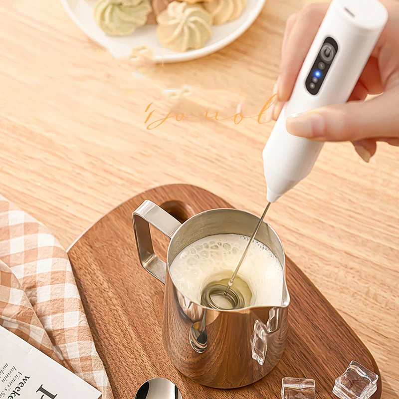 Electric Coffee Milk Foaming Mixer Handheld Egg Beater for Home Coffee Cream Mixer and Frother Automatic Kitchen Mixing Tool view 6