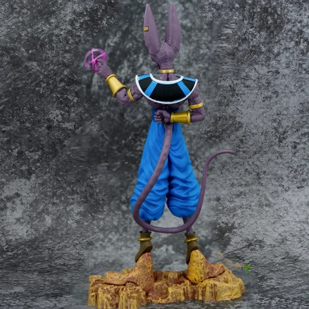 Mainan Model Anime Dragon Ball Z Beerus, koleksi figur Super God of Destruction 30cm untuk hadiah anak-anak