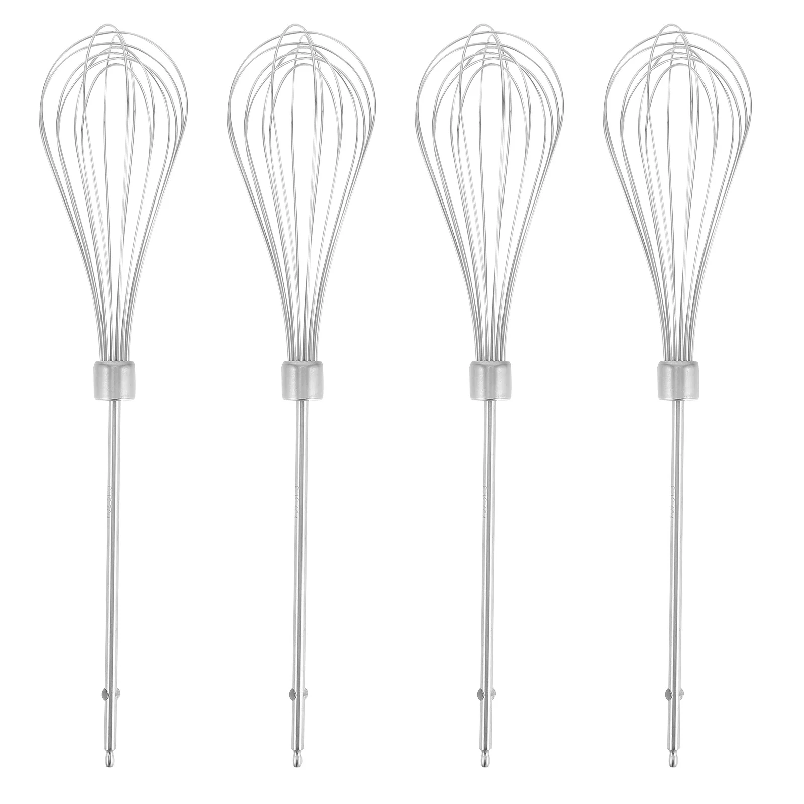 

4Pcs Stainless Steel Hand Mixer Whisk Beaters Attachments for Baking Dough Mixing Cream Whipping Egg Whisk Beater