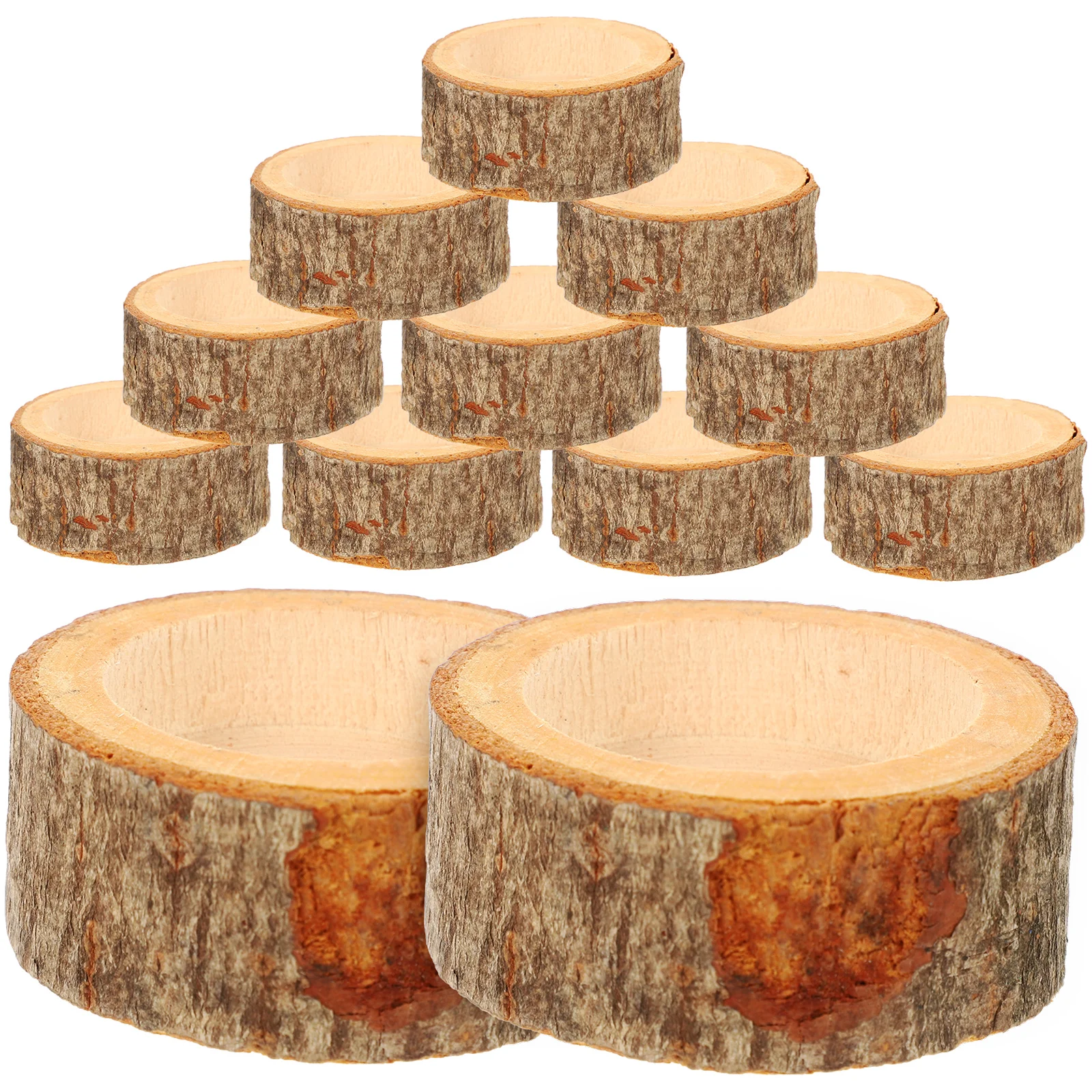 12 шт., деревянный подсвечник