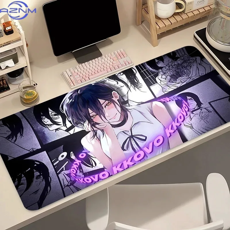 Mouse Pad Sexy Anime Girl Keyboard Pad Cute Gaming PC Computer Gamer Desktop Mouse Mat Chainsaw Man Reze Laptop Kawaii Mousepad