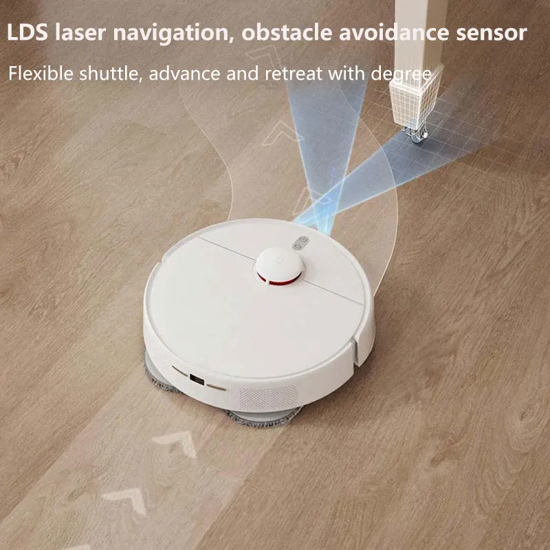 Robot aspirador inteligente Mi Jia, herramienta de limpieza automática con ventilador de sobretensión, navegación LDS, 5000PA