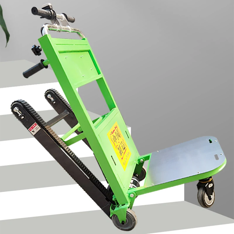 120 kg elektrische trapklimauto, handtrolley Klimwagen Rupstype op en neer trapklimmer Opvouwbare handtrolley