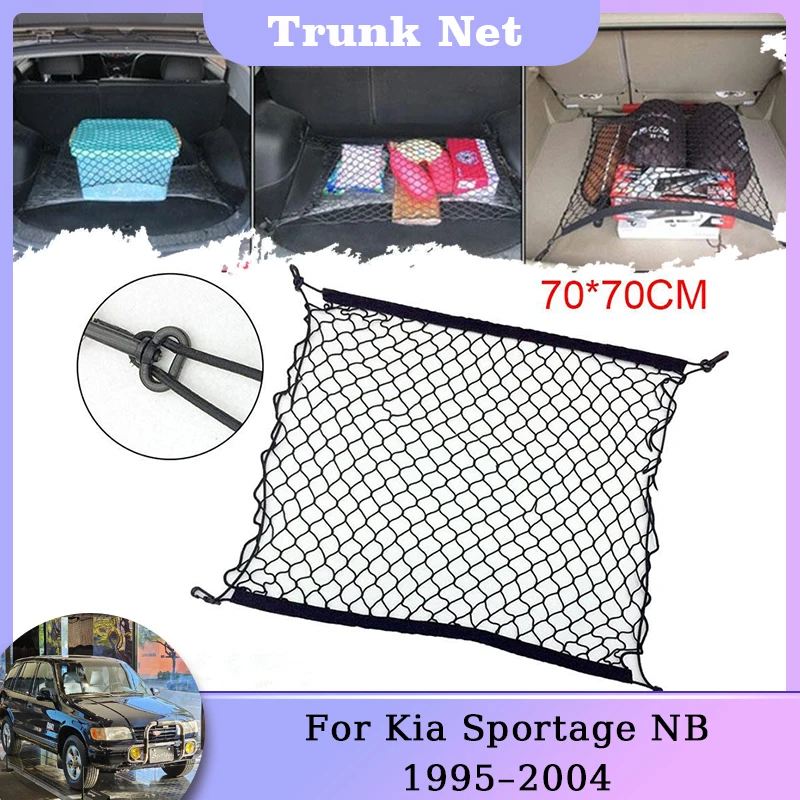 Trunk Storage Net For Kia Sportage NB MK1 1995 1996 1997 1998 1999 2000 2001 2002 2003 2004 Nylon Mesh Auto Rear Car Accessories