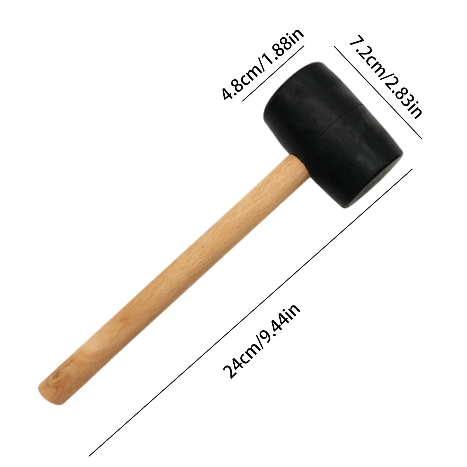 Rubber Hammer Rubber Hammer With Moderate Elasticity Anti-slip Rubber Mallet For Flooring Woodworking Floor Ceramic Installation