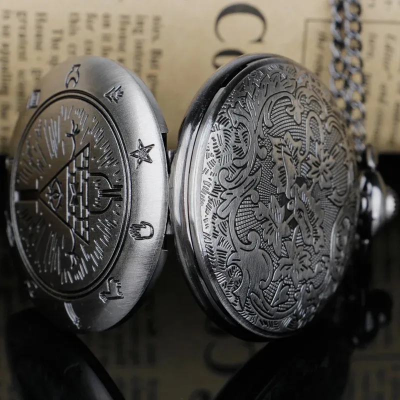 خمر ريترو كوارتز حركة ساعة الجيب مع سلسلة التناظرية قلادة قلادة الرجال النساء طفل الساعات سلسلة الهدايا