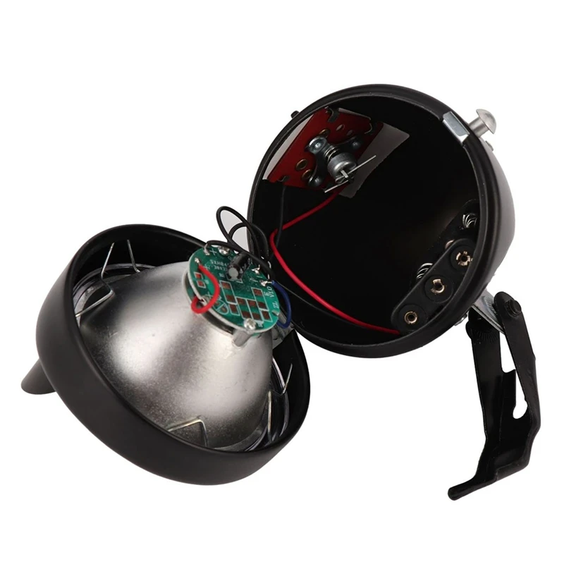 Bicycle Light  Bike Retro Front Fog Light  LED Metal Chrome Bike Lamp Vintage Bicycle Accessories Black