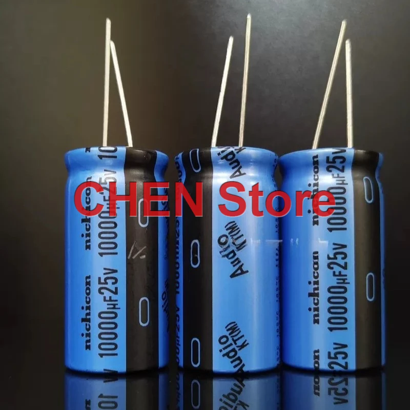 2PCS/lot NICHICON AUDIO KT 25V10000UF 20X40MM 105C Electrolytic Capacitor 10000UF 25V UKT1E103MRD Free Shipping