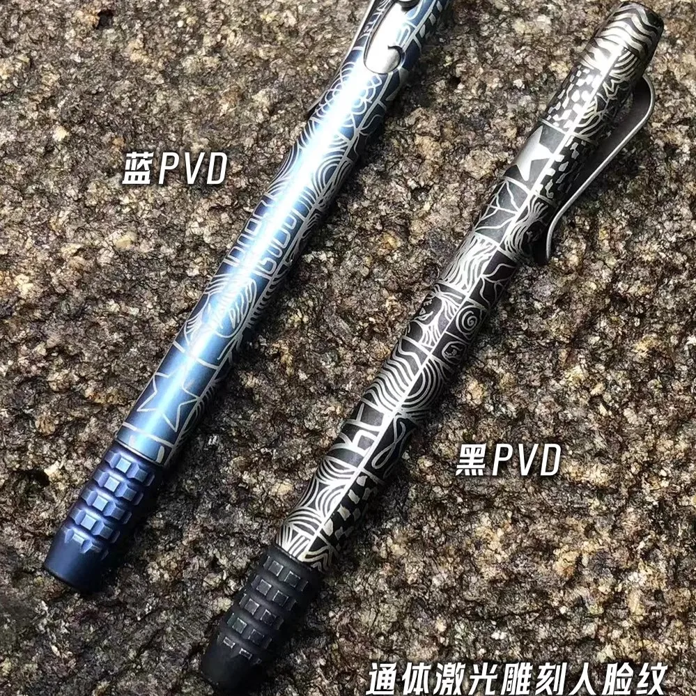 

1 Piece Titanium Alloy Bolt Action EDC Writing Pen Business Office Pocket Pens, Mechanism Gel-Ink Ball Point Pen, G2 Refill