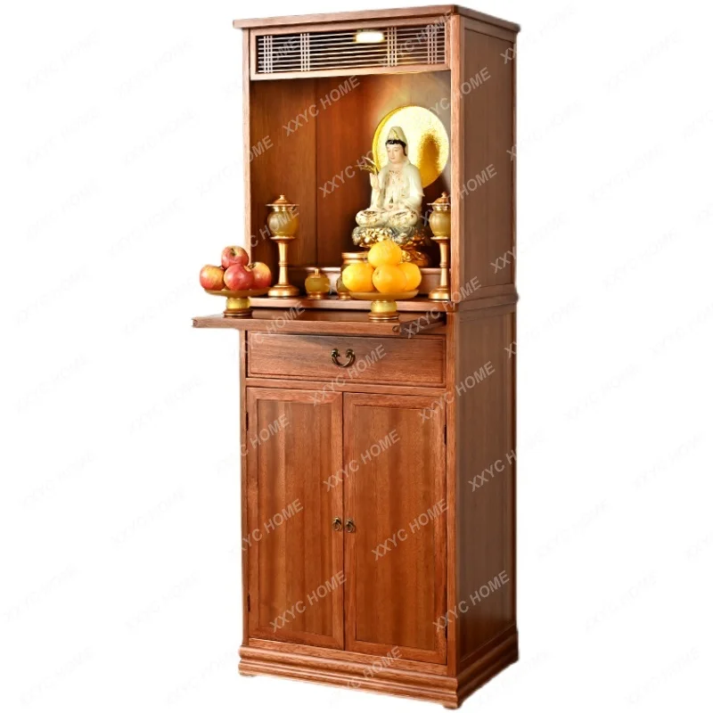 

Clothes Closet Altar Solid Wood Altar Buddha Shrine Household Buddha Cabinet Shrine Guanyin Worship Altar Cabinet