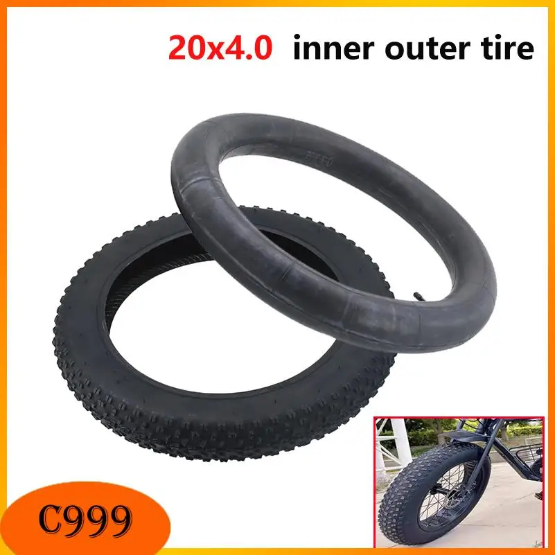 Pneu de vélo tout-terrain 20x4.0 pour vélo électrique, vélo de montagne, haute performance, résistant à l'usure, pneu de vélo de montagne pour neige