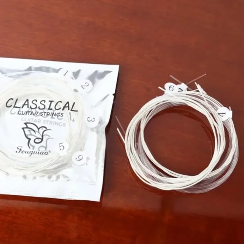 Imagen 2 del producto 6 unids/bolsa juego de cuerdas de guitarra clásica accesorios de guitarra clásica cuerda de Metal